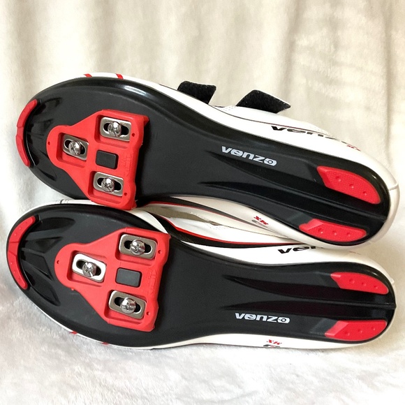 VENZO CYCLING BIKING PELOTON SHOES MEN’S 9 Women’s 10.5 - Picture 10 of 12